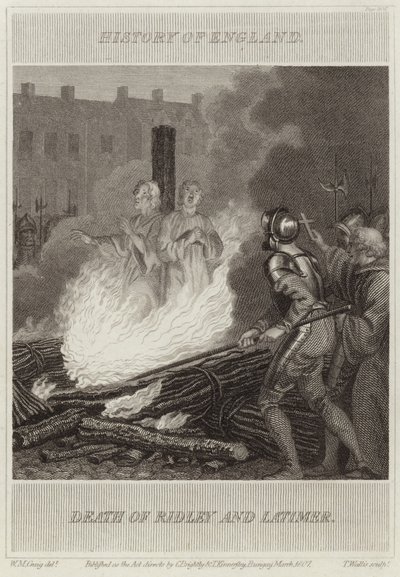 Ridley og Latimers død af William Marshall Craig