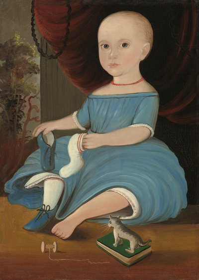 Baby i blåt, ca. 1845. af William Matthew Prior
