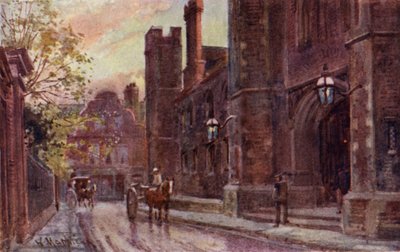 Entrance Gateway, Queens College af William Matthison