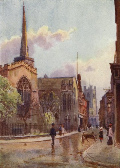 Market Street og Holy Trinity Church af William Matthison