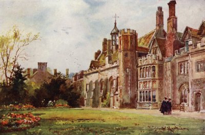 Peterhouse fra Fellows Garden af William Matthison