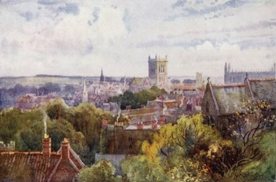 Udsigt over Cambridge fra Castle Hill af William Matthison