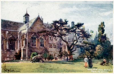 Wadham College fra haven af William Matthison