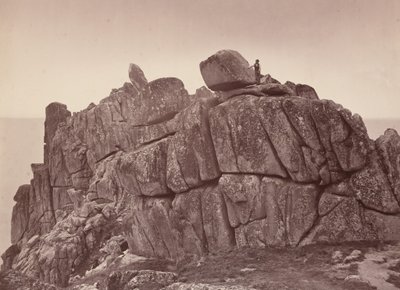 Logan Rock, Cornwalls sydkyst, 1860