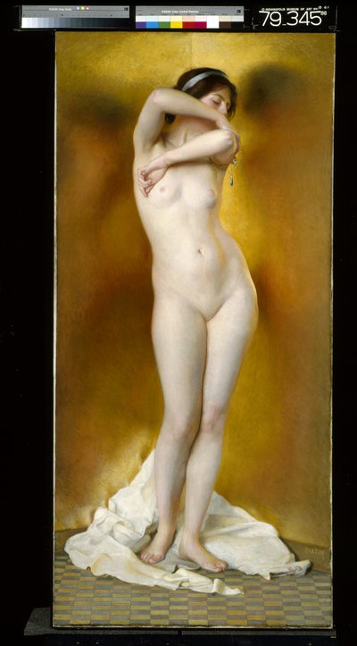 Glow Of Gold, Gleam Of Pearl (olie på lærred) af William McGregor Paxton