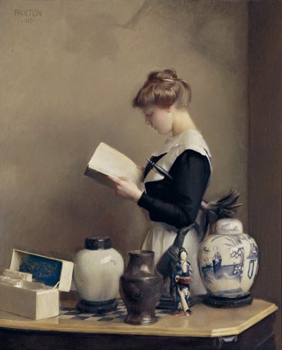 Huspigen, 1910 af William McGregor Paxton