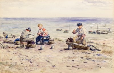 Baiting the Lines af William McTaggart