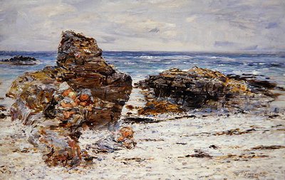 Cauldron Rocks (olie på lærred) af William McTaggart