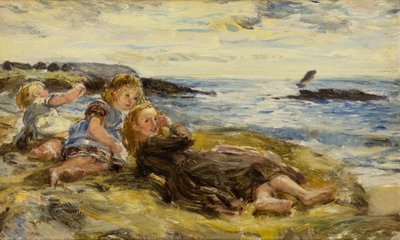 Børn ved kysten, Machrihanish af William McTaggart