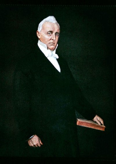 James Buchanan (farve litho) af William Merritt (after) Chase
