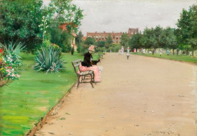 En bypark af William Merritt Chase