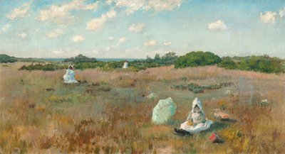 Indsamling af efterårsblomster af William Merritt Chase