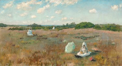 Indsamling af efterårsblomster af William Merritt Chase