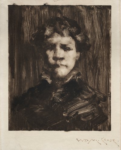 Hovedet af en dreng af William Merritt Chase