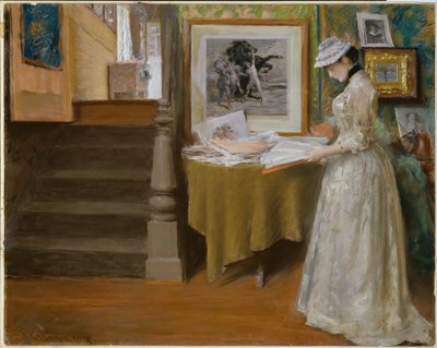 In the Studio, ca. 1892-93 (pastel på pap) af William Merritt Chase