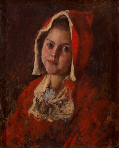 Rødhætte (olie på lærred) af William Merritt Chase