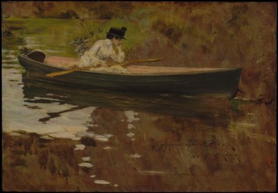 Mrs. Chase i Prospect Park af William Merritt Chase