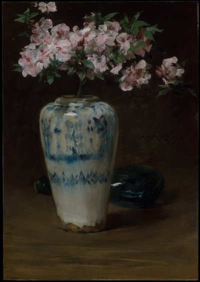 Pink Azalea - kinesisk vase af William Merritt Chase