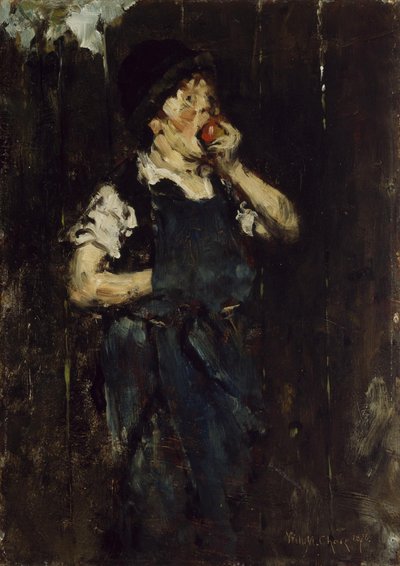 Lærlingen (Drengen med æblet) af William Merritt Chase