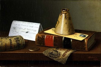 American Exchange af William Michael Harnett