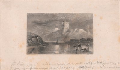 Norham Castle - Måneopgang af William Miller
