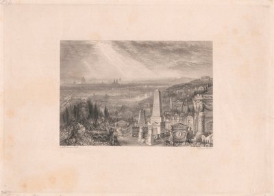 Paris fra Pere-la-Chaise af William Miller