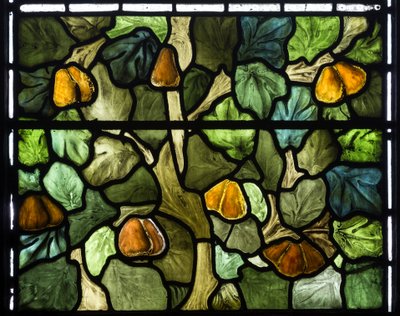 Løvdetalje, 1879 (farvet glas) af William Morris