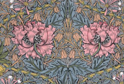 Kaprifolie. Dekorativt stof, 1876. af William Morris