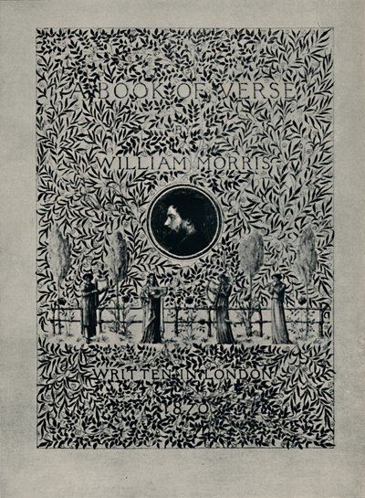 Titelside til A Book of Verse, af William Morris, 1870. af William Morris
