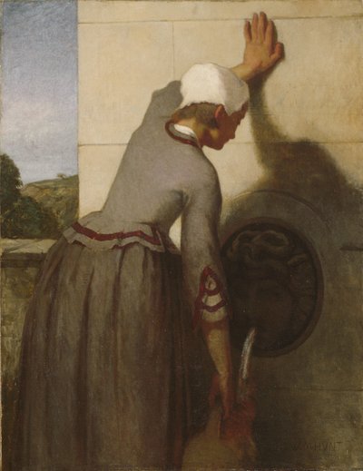 Pigen ved springvandet af William Morris Hunt