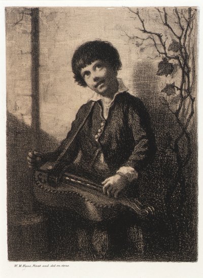 Hurdy-Gurdy Boy af William Morris Hunt