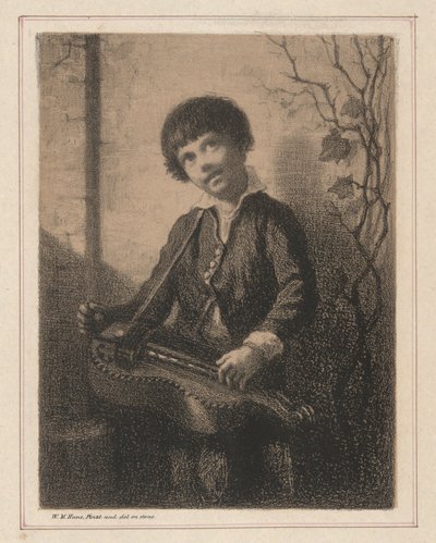 Hurdy Guerdy Boy af William Morris Hunt