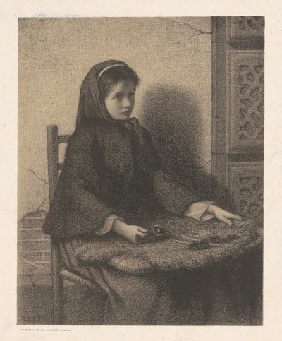Violet pige af William Morris Hunt
