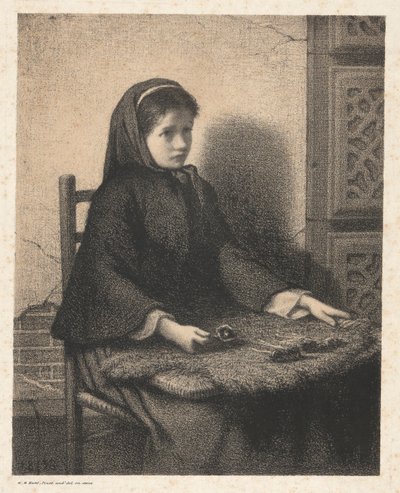 Violet pige af William Morris Hunt