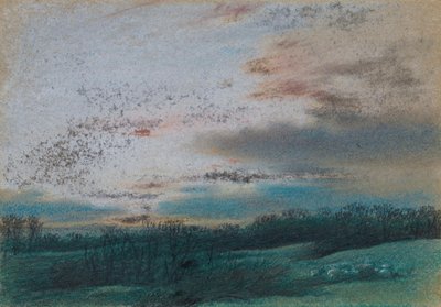 Maureren og de forkrøblede træer ved solnedgang af William Mulready