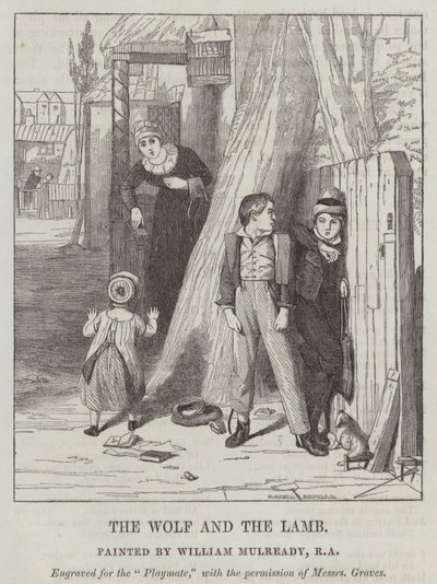 Ulven og Lammet af William Mulready