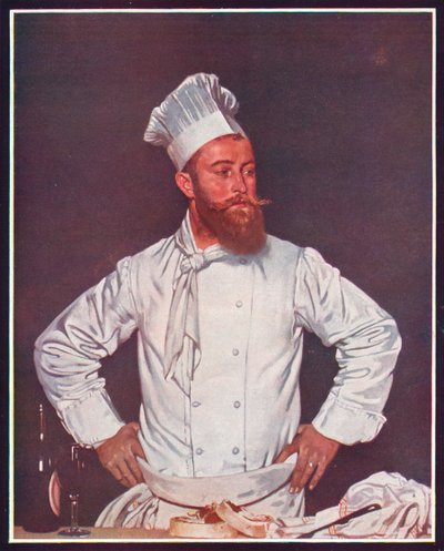 Kokken på Hôtel Chatham, Paris, c1921 af William Newenham Montague Orpen