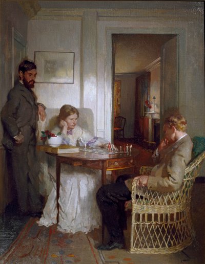 The Chess Players, før 1902 af William Newenham Montague Orpen