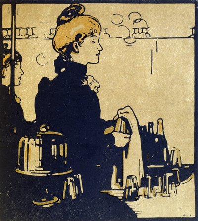 Barmaid, illustration fra 