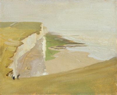 Cliffs at Rottingdean (olie på lærred på møllebræt) af William Nicholson