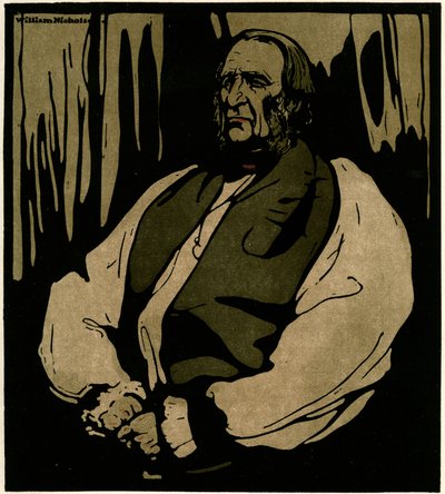 Dr. Temple, ærkebiskoppen af Canterbury, ca. 1898 (chromolitho) af William Nicholson