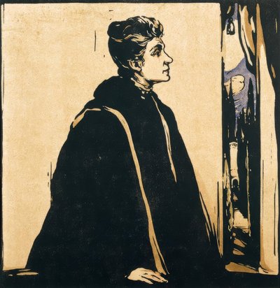 Portræt af Eleonora Duse af William Nicholson