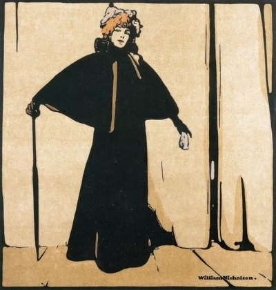 Portræt af Sarah Bernhardt af William Nicholson
