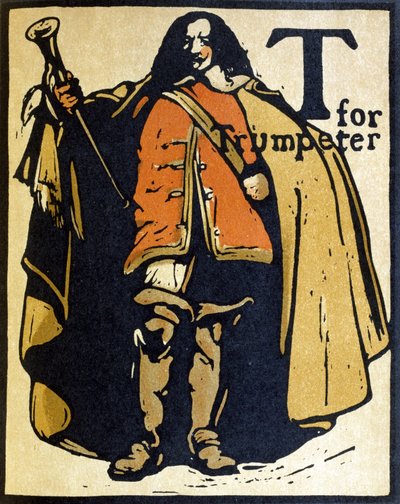 T for Trumpeter, illustration fra 