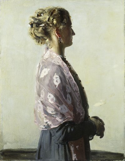 Damen i sort af William Nicholson