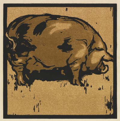 The Square Book of Animals: The Learned Pig af William Nicholson