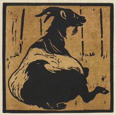 The Square Book of Animals: The Toilsome Goat af William Nicholson