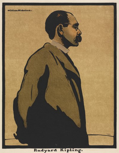 Tolv portrætter: Rudyard Kipling af William Nicholson
