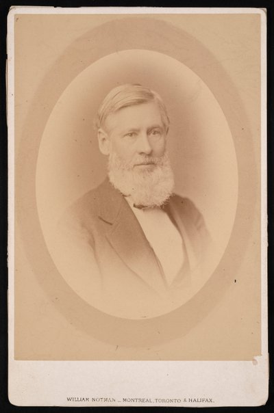 Portræt af Asa Gray 1810-1888, før 1876. af William Notman