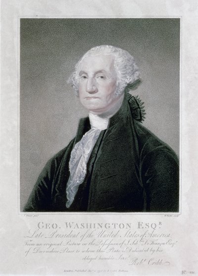 Portræt af George Washington, 1798 af William Nutter